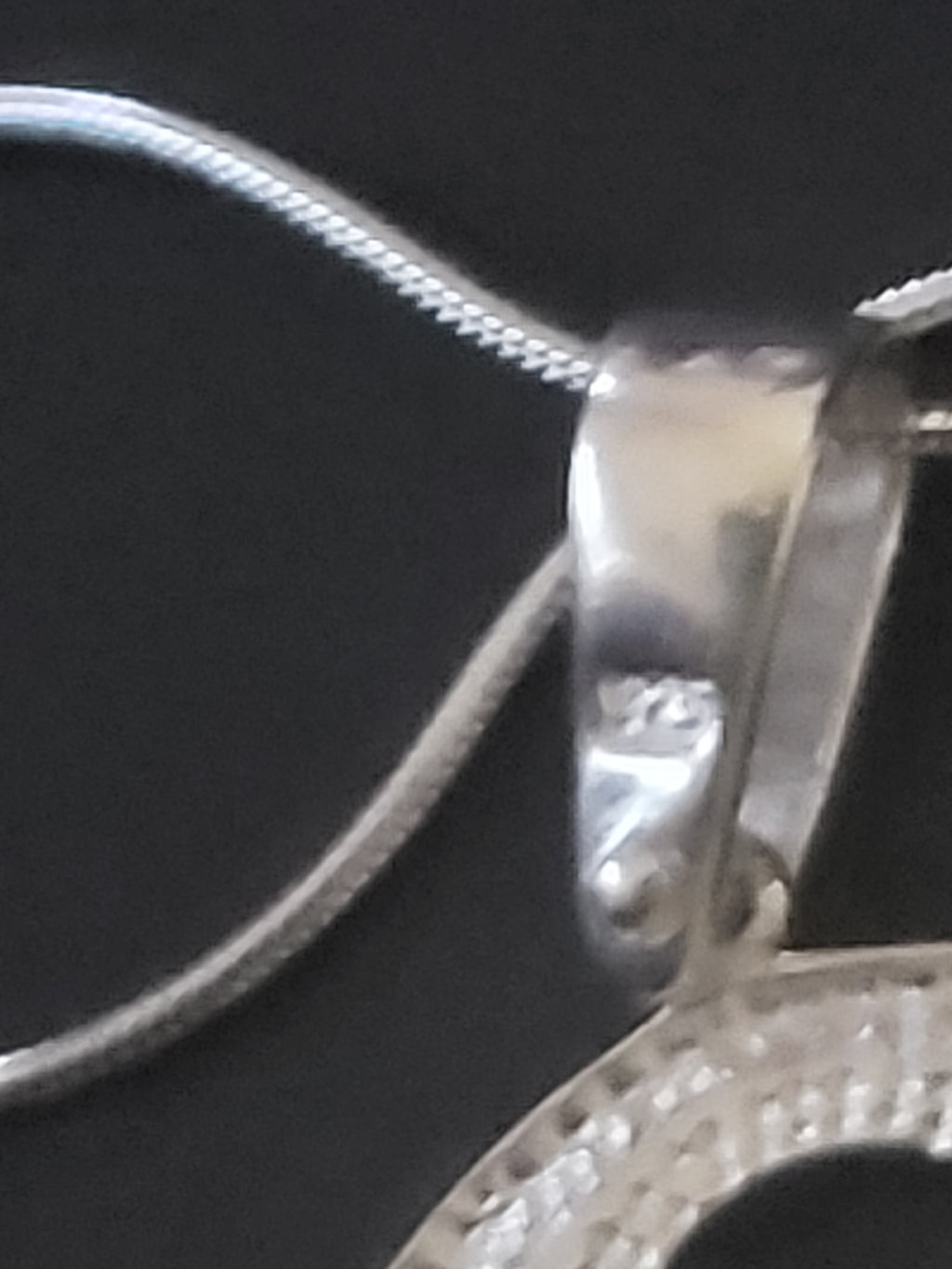 Sold Sterling Silver filigree pendant with chain