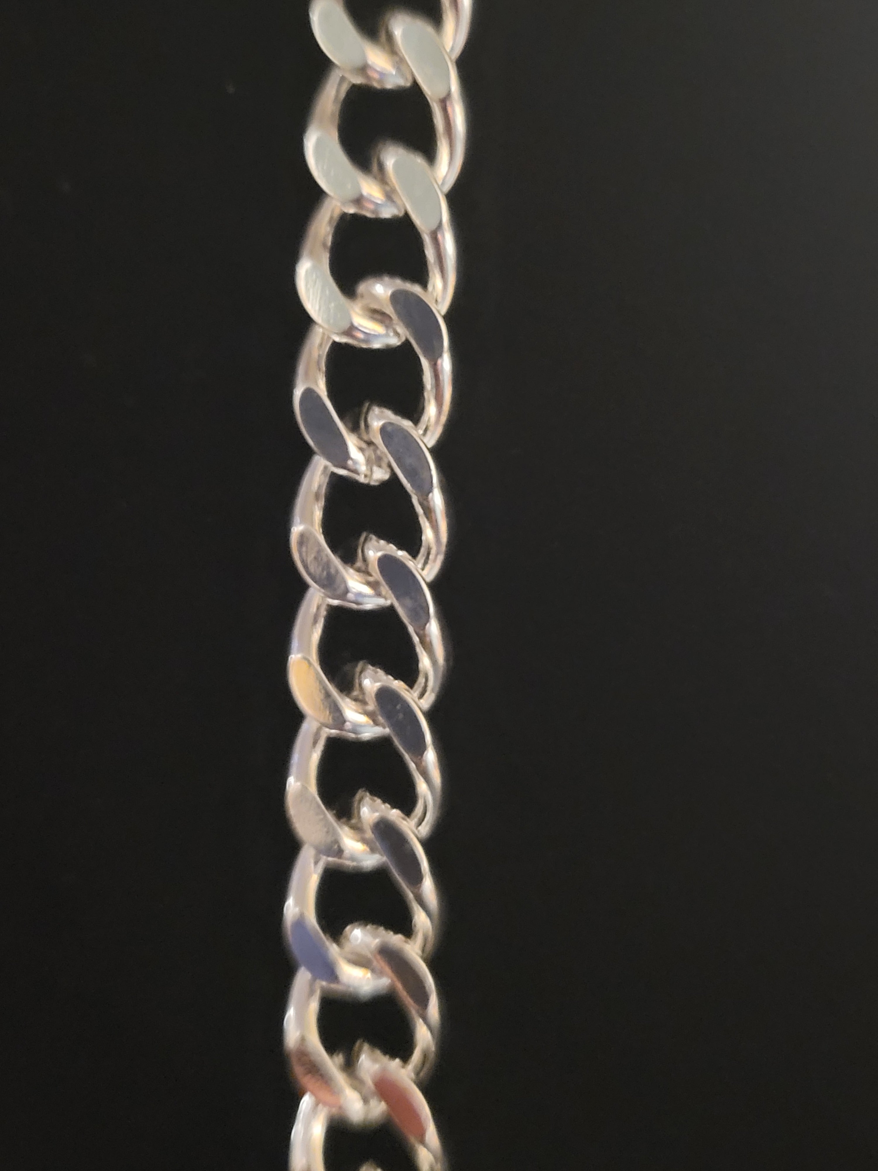 925 Sterling Silver Miami Curb Link Chain