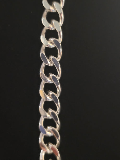 925 Sterling Silver Miami Curb Link Chain